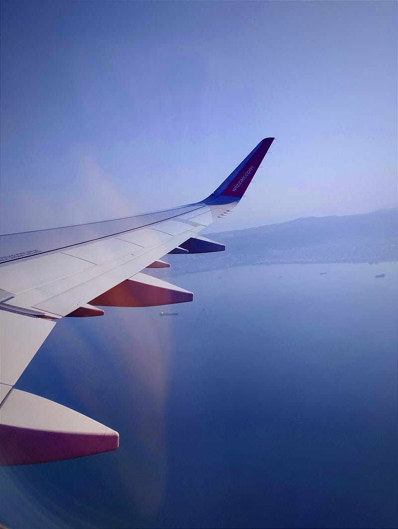 A view of the sky from my flight