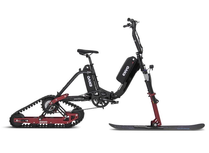 Flex Snowbike showcasing its features