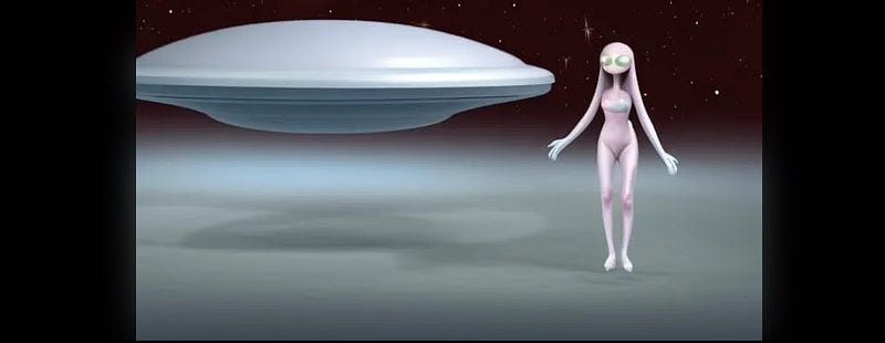 Image illustrating the mystery of UFOs