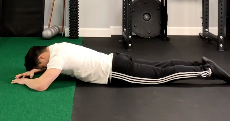 Prone Neck Flexion and Extensions Exercise