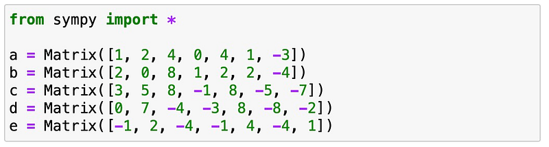 Definition of vectors