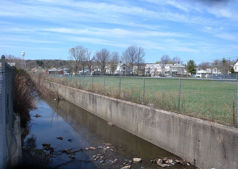 A historical view of the former Radium factory site