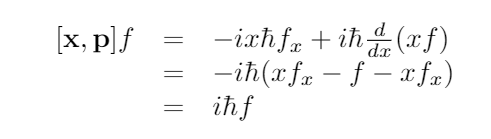 Mathematical representation of the commutator