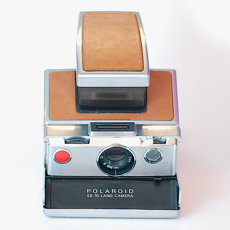 The iconic Polaroid SX-70 Land Camera