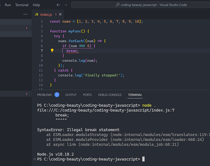 Illustration depicting JavaScript loop challenges