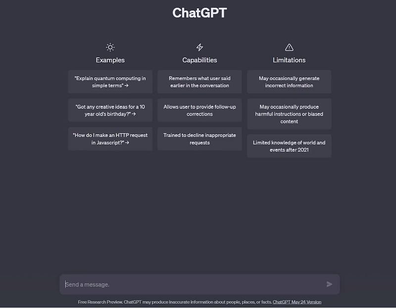 Accessing ChatGPT for content generation