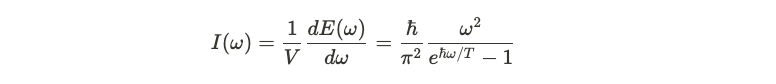 Planck's law of blackbody radiation