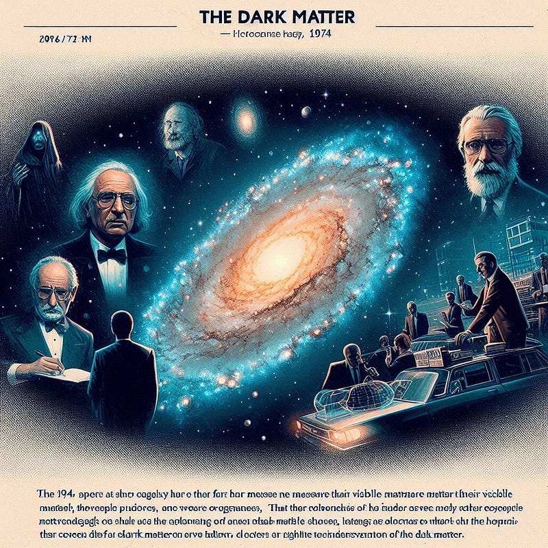 Illustration of the cosmos highlighting dark matter