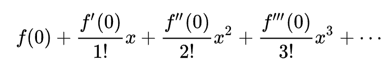 Maclaurin series formula