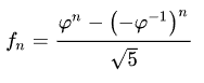 Binet's formula visualized