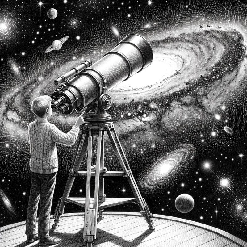 Looking into the Past through Telescopes