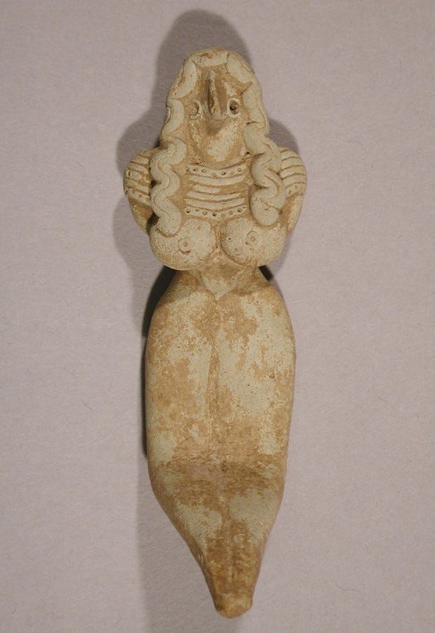 Cultic female figurine from Mehrgarh around 3000 BC