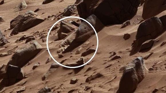 Mysterious 'Rock Face' discovered on Mars