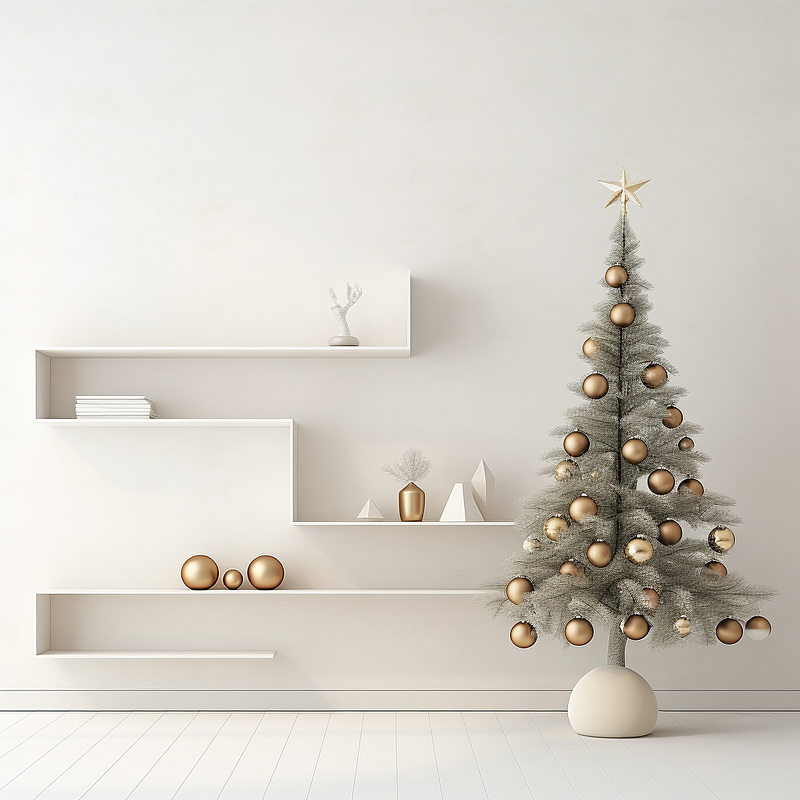 Another minimalist interpretation of a Christmas tree.