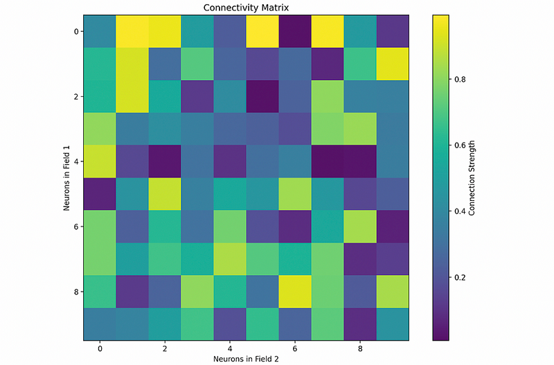 Heatmap of neuron connectivity