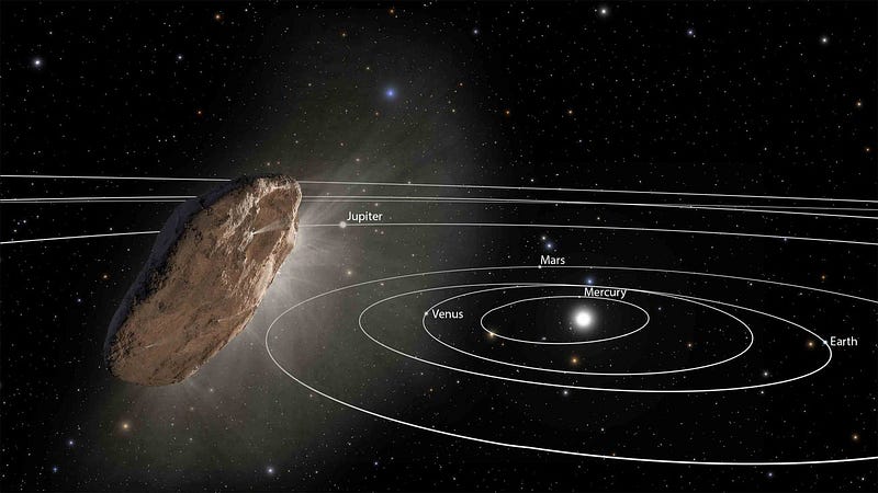 Illustration of Comet 2I/Borisov