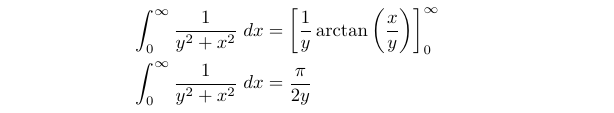 Evaluation of arctan derivative