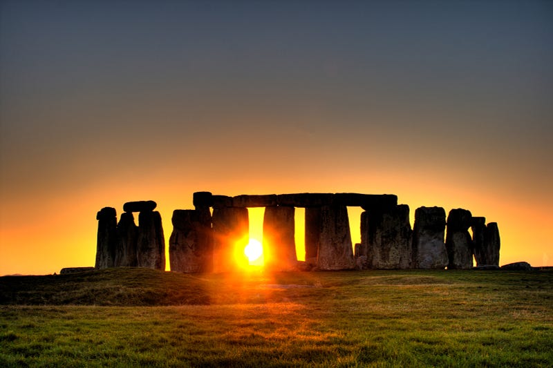 Stonehenge, a prehistoric monument on Salisbury Plain