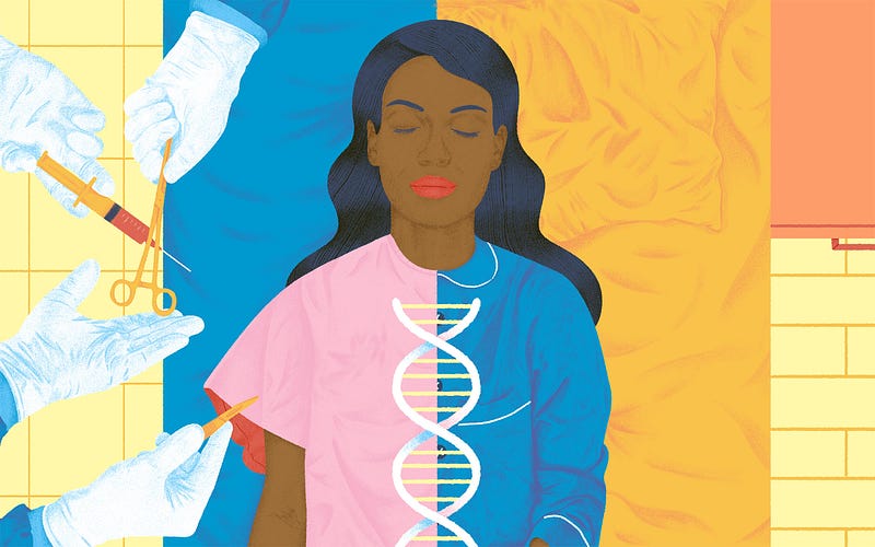 Illustration depicting the challenges faced by BRCA mutation carriers