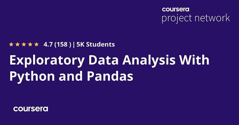 Exploratory Data Analysis With Python and Pandas